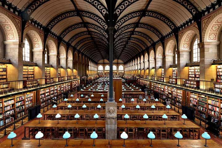 Sainte-Geneviève Library از مدرن ترین کتابخانه های جهان