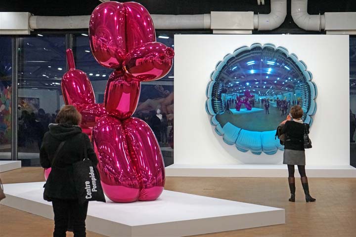 آثار معروف هنر مدرن Jeff Koons در موزه‌ی Centre Pompidou art