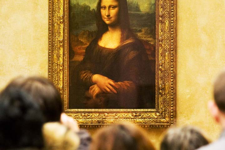 تابلوی مونالیزا معروف‌ترین اثر لئوناردو داوینچی و مهم‌ترین اثر موزه لوور پاریس
