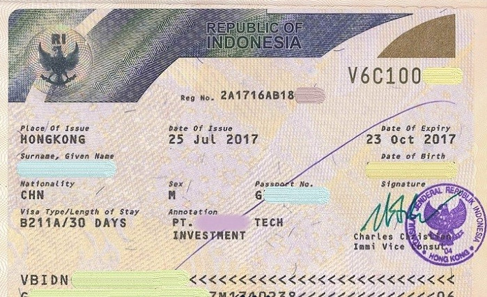 ویزای اندونزی